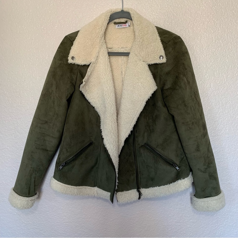 Faux suede jacket